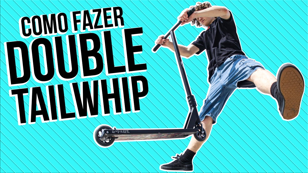 Como fazer DOUBLE TAILWHIP | Manobras trotinete
