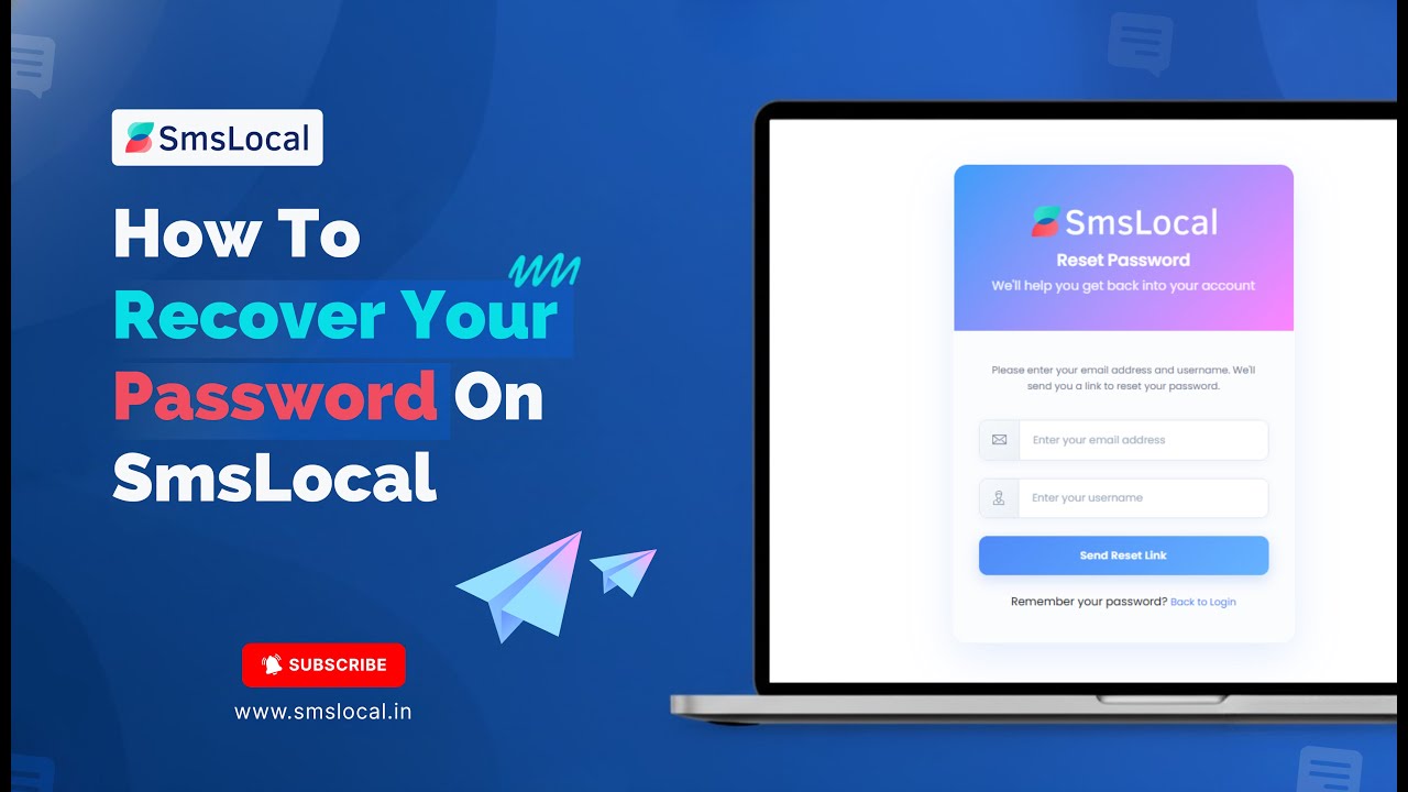 How to Recover Your Password on Smslocal