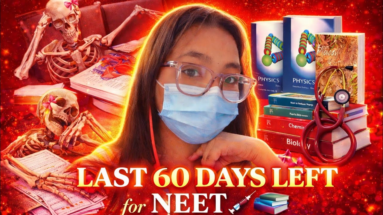 LAST 60 DAYS LEFT FOR NEET 🩺🤟🏻 Revise with me📚