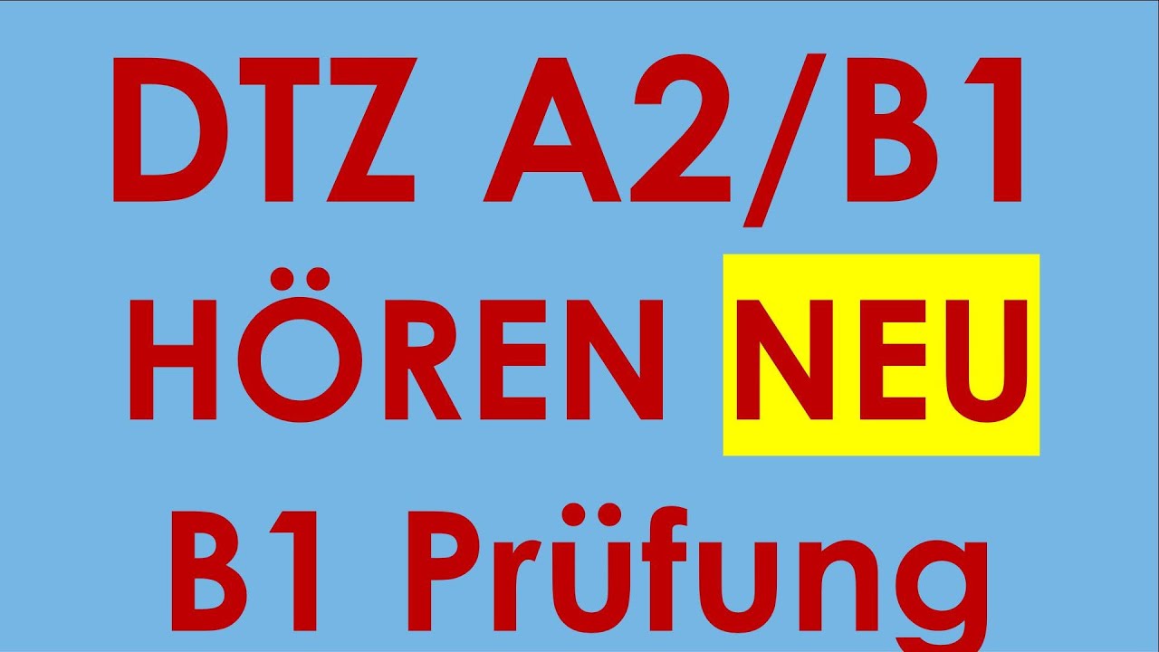 DTZ A2/B1 Hören, Prüfung B1 Neu 2025 #dtz #dtzb1 #dtzhören #dtzb1 #gastdtz #gastb1 #b1hören #hörenb1