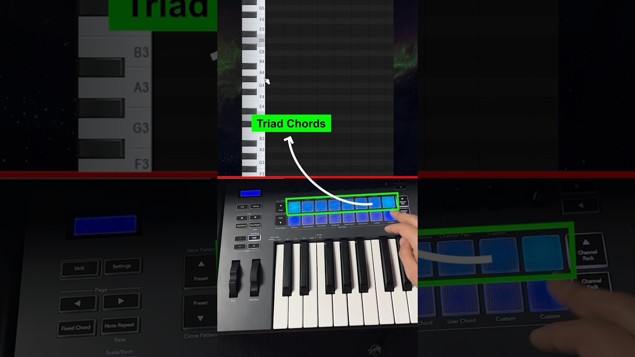 Novation FLKEY | Pads To Chords Feature ✅ #flstudio #novation #midikeyboard #musicproducer