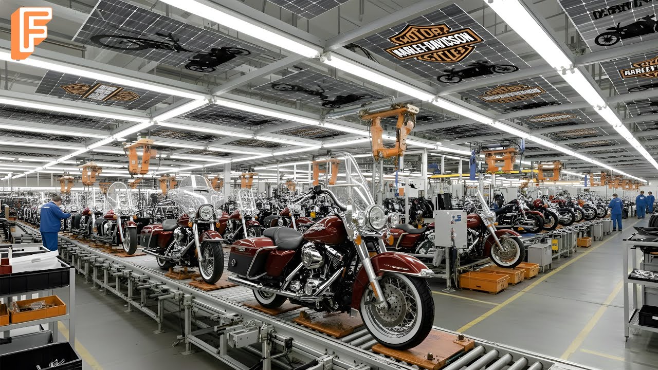How Harley Davidson Motorcycles Are Made Inside Massive Production Line