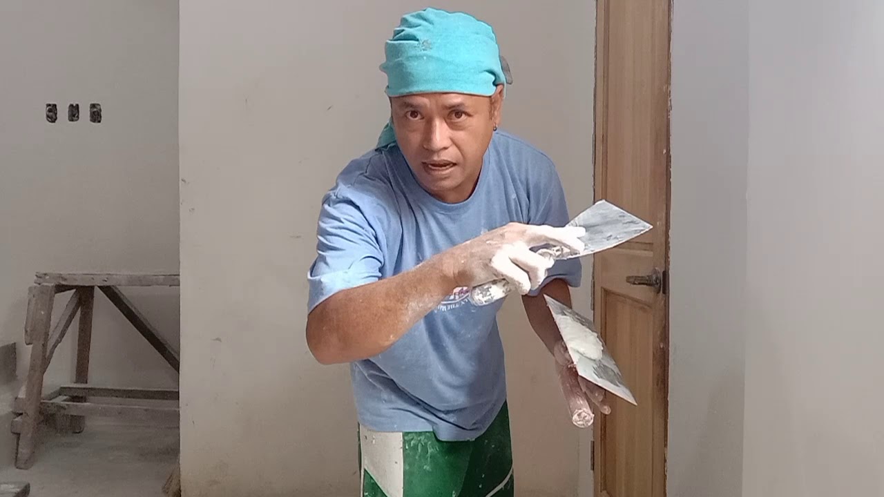 How to apply Skimcoat in Concrete Wall 2ndCoating{Paano pag Masilya ang Concrete Wall 2ndCoating}