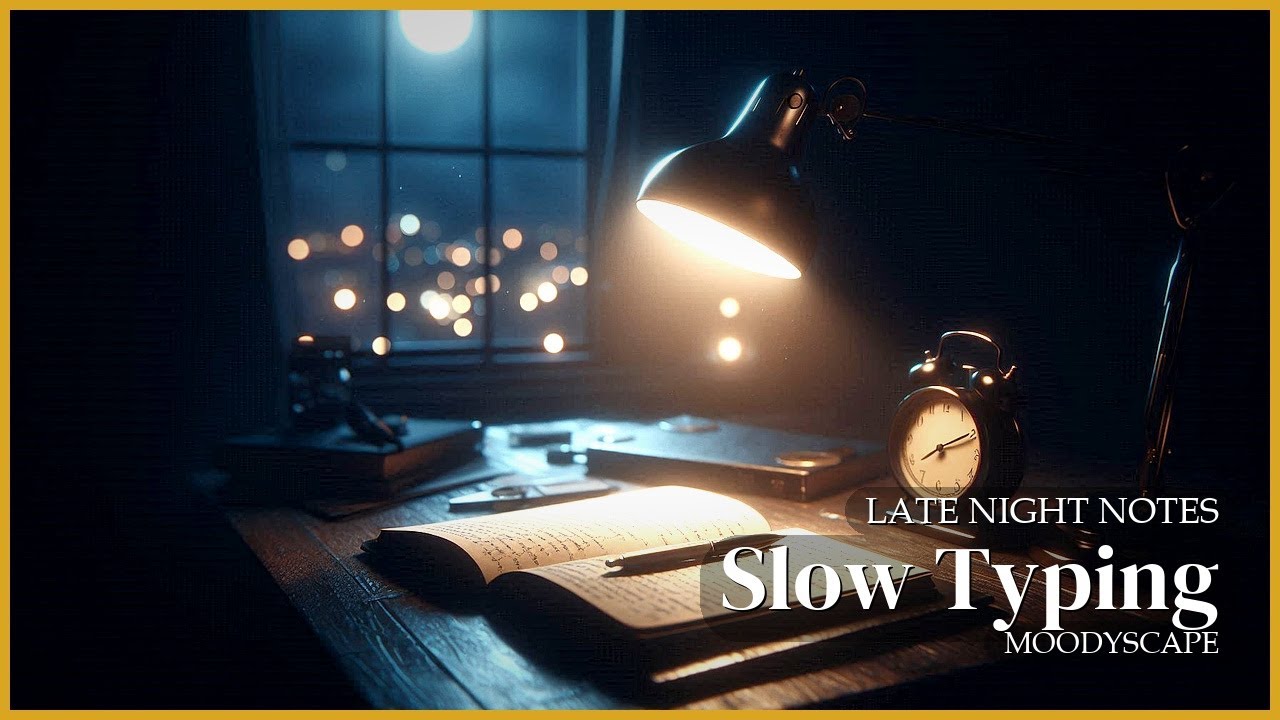 Slow Typing ⌨️🌙 — Jazz for Night Productivity (30 Min)