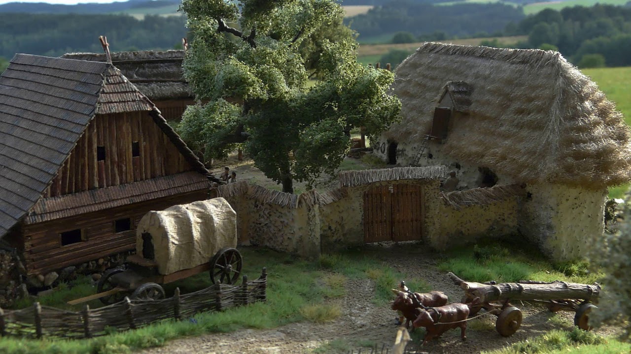 Model of medieval castle 1:160