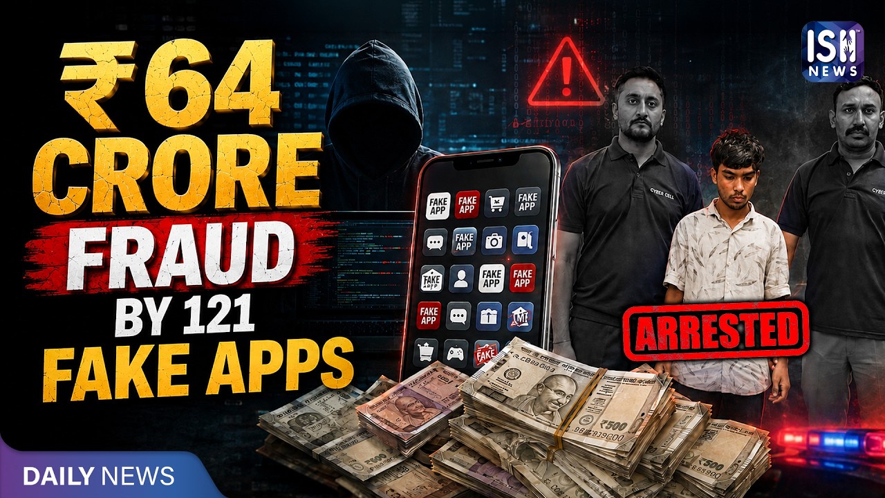 ₹64 Crores Fraud By 121 Fake Apps: 18-Year-Old Mastermind Arrested | ISL News