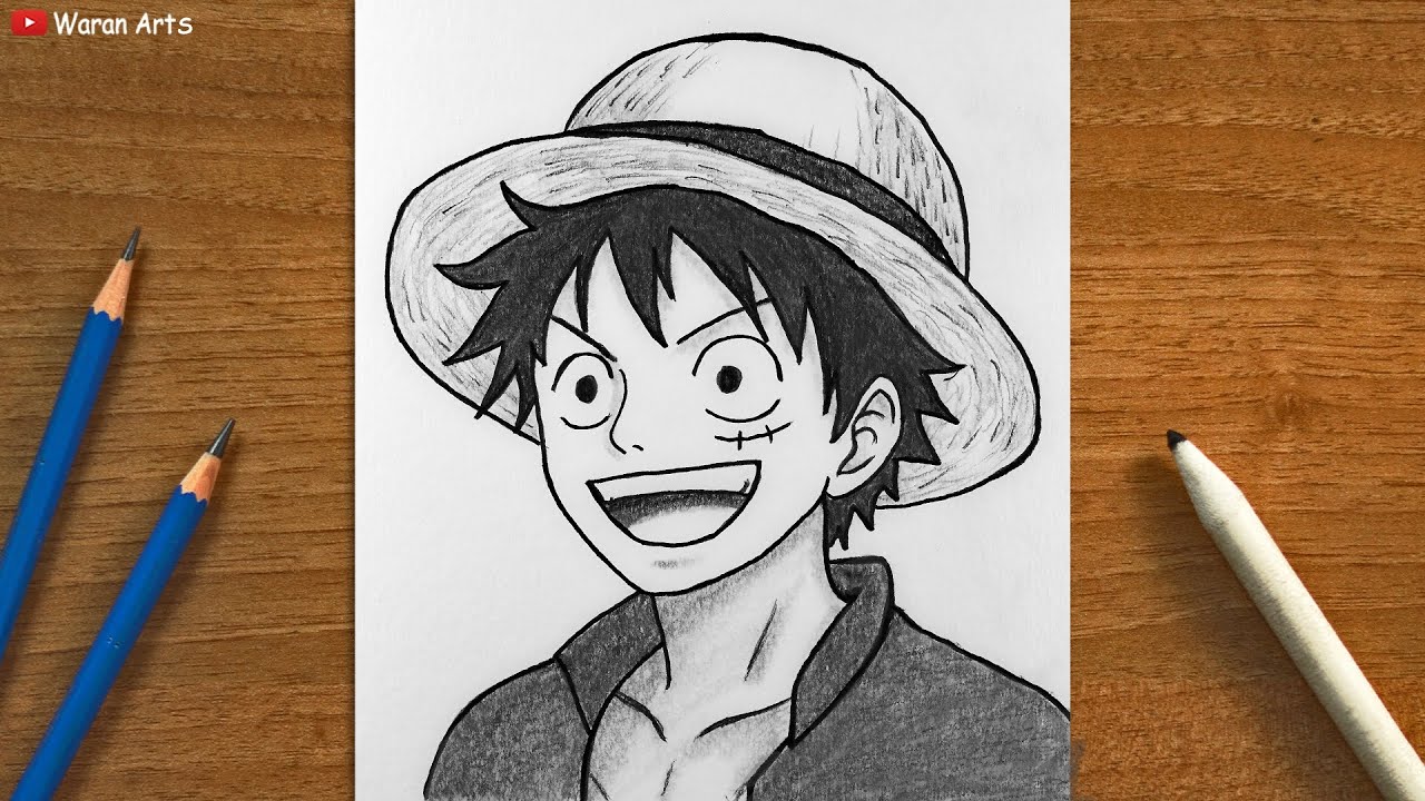 How to Draw Monkey D. Luffy  || Realistic Luffy Drawing || Easy One Piece Drawing Tutorial