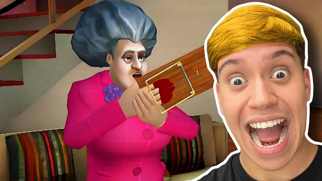 FIZ UMA ARMADILHA PARA A PROFESSORA ASSUSTADORA!! (Scary Teacher)