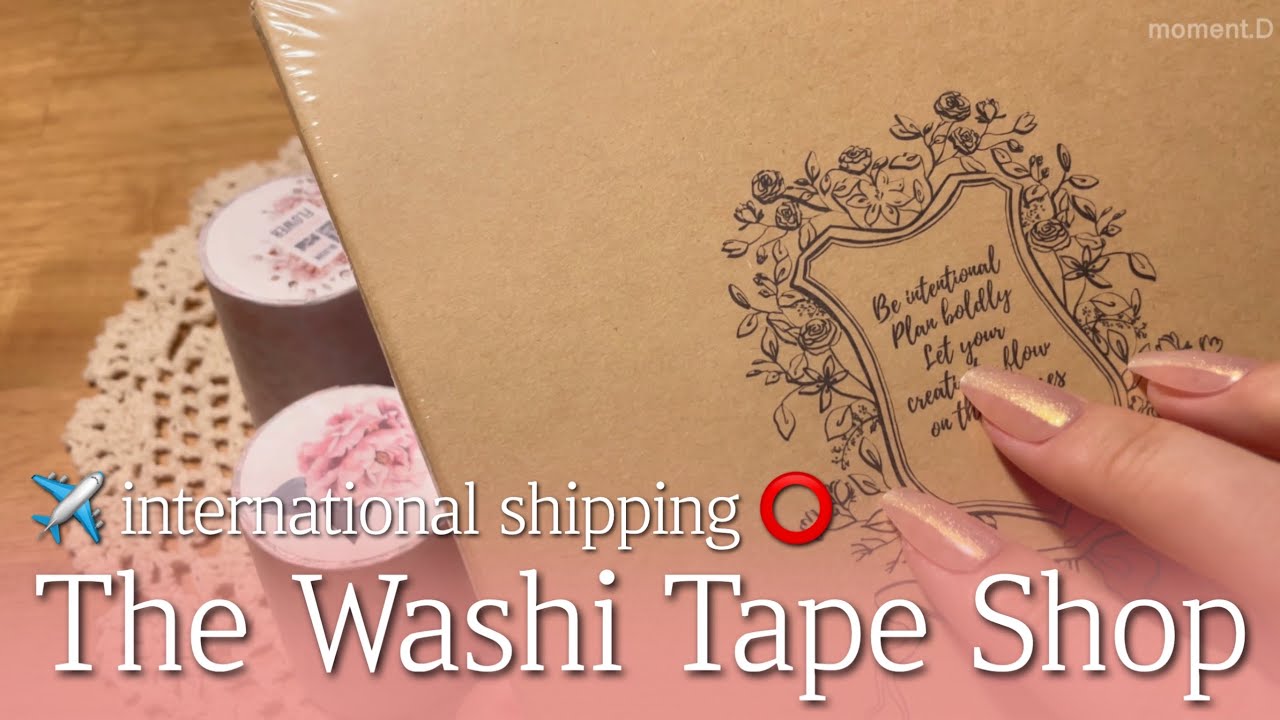 [SUB] The Washi Tape Shop 언박싱&다꾸 ASMR ✈️international shipping⭕️ journal supplies unboxing
