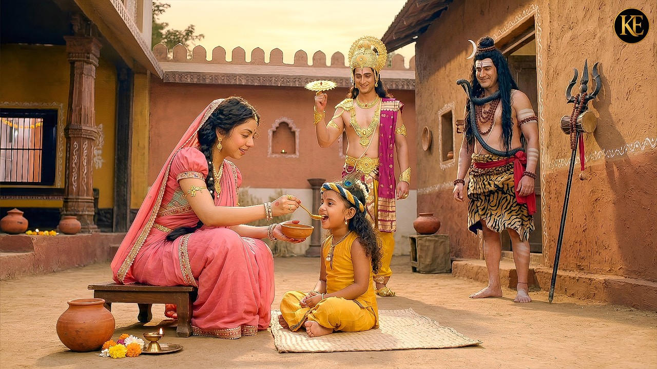 “यशोदा मैया के आंगन में आए महादेव और नारायण जी!” || यशोमती मईया के नंदलाला || Krishan leela