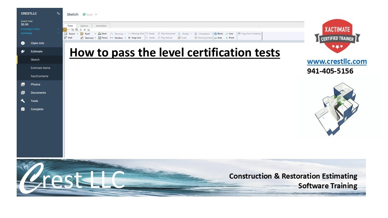 Xactimate_Tips to passing the Certification Exams Update 2025