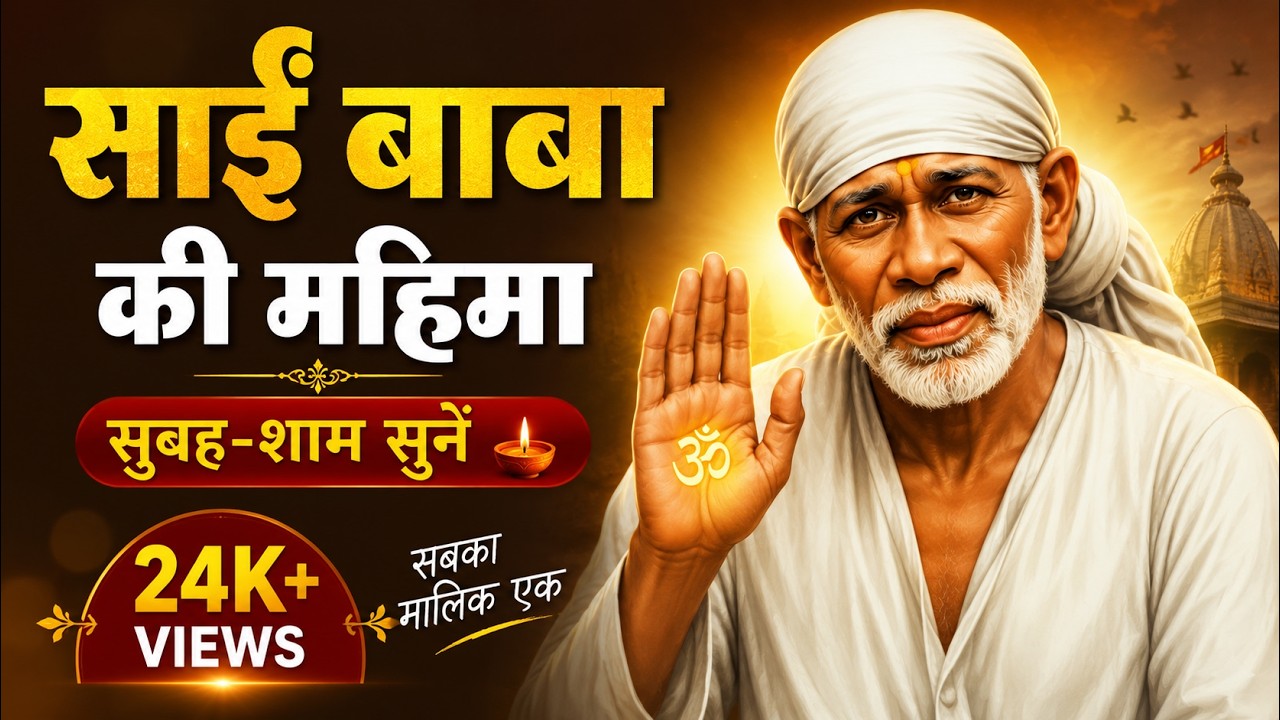 साईं बाबा की महिमा मन की शांति के लिए सुबह-शाम सुनें साईं भजन: सबका मालिक एक latest 2025 sai bhajan