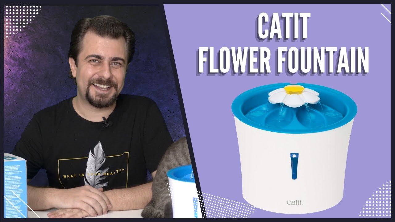 🌼 Kediniz için 7/24 Temiz Su 🌼 (Catit Flower Fountain Çiçekli Su Kabı)