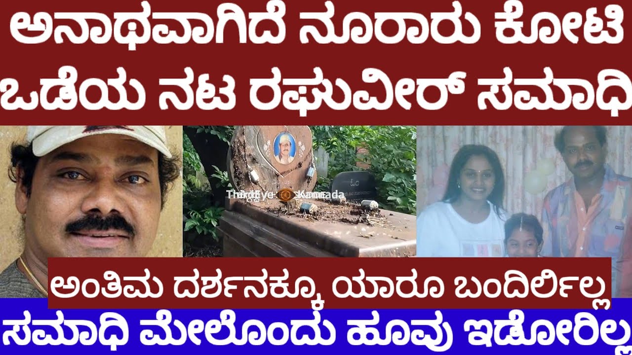 ಅನಾಥವಾಗಿದೆ ನೂರಾರು ಕೋಟಿಯ ಒಡೆಯ‌ ನಟ ರಘುವೀರ್‌ ಸಮಾಧಿ - ಒಂದು ಹೂವು ಇಡೋರಿಲ್ಲ - actor raghuveer samadhi