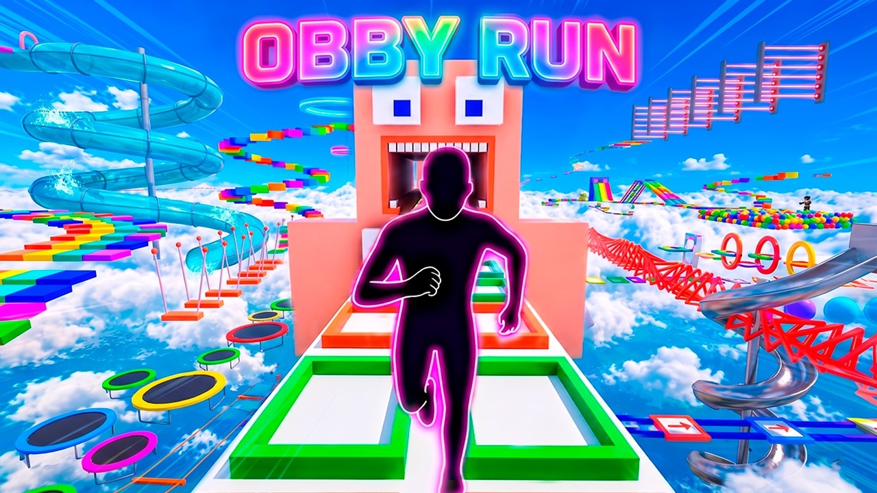 POV ROBLOX OBBY RUN 🌈 Захватывающая интерактивная разминка 💜 | Игровой фитнес-челлендж