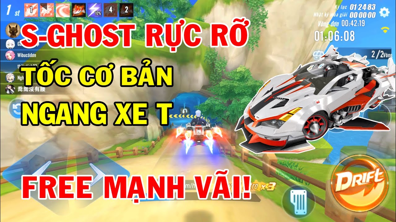 ZingSpeed Mobile | Xe A S-Ghost Rực Rỡ Bản Nâng Cấp - Free 150 Huy Chương Speedpass