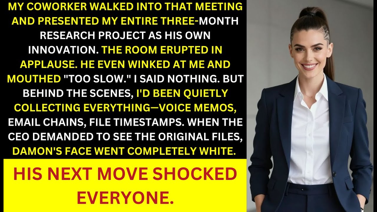 My Coworker Stole My Idea for a Bonus — The CEO Thanked Me Publicly Instead