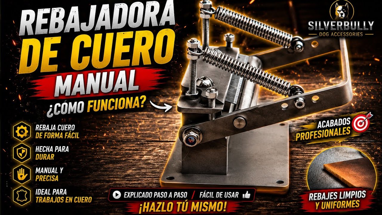 Rebajadora de cuero, herramienta para trabajar el cuero.