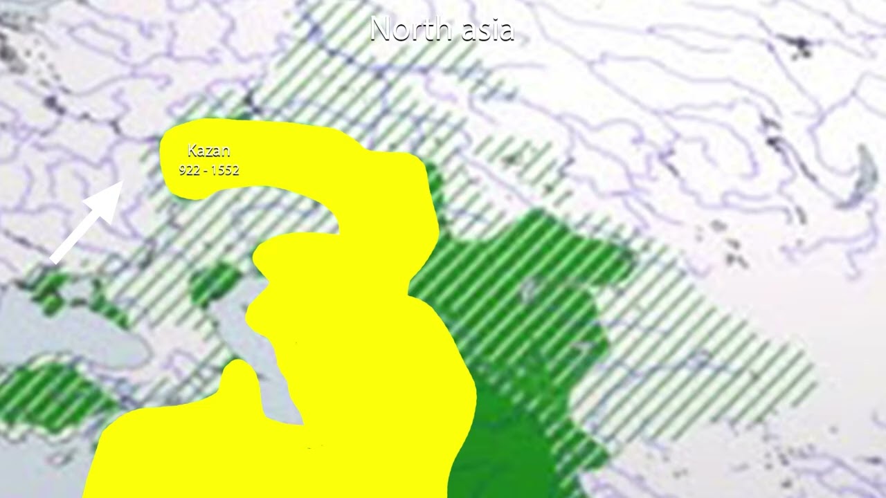 Islamic spread map north asia