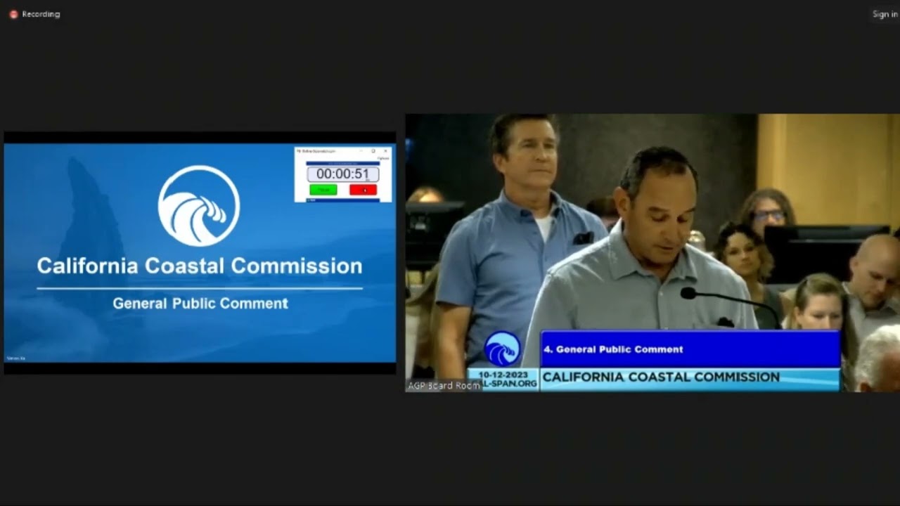 Bob Ashton to California Coastal Commission:  We Need Your Help!