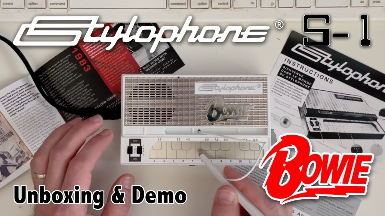 Stylophone David Bowie Limited Edition: распаковка и демонстрация (S-1 с дополнительным футляром)