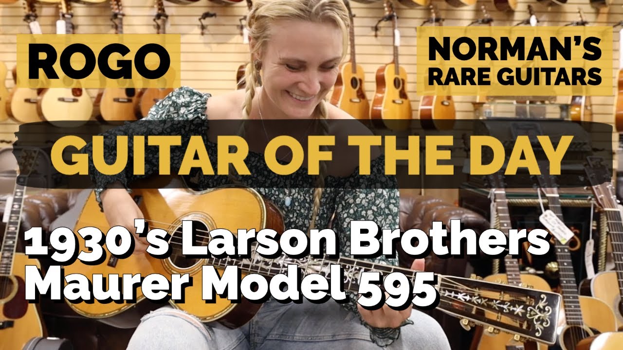 Guitar of the Day: 1930's Larson Brothers Maurer Model 595 | Sarah Rogo at Norman's Rare Guitars