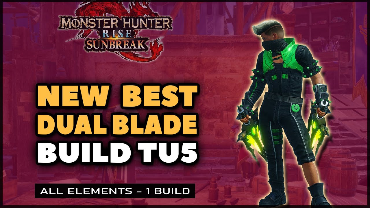 MHR: Sunbreak | NEW Best Dual Blade Build | TU5