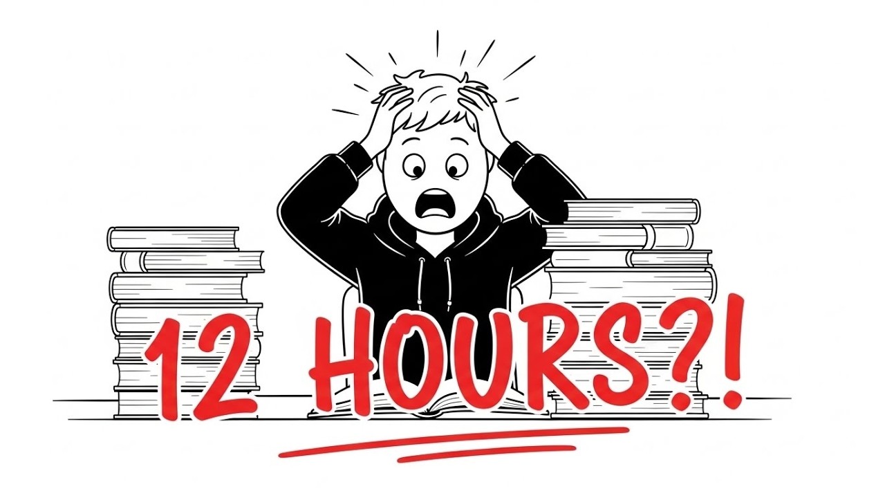 How to Study 12 Hours a Day Without Burnout | The Smart Study System Students Ignore