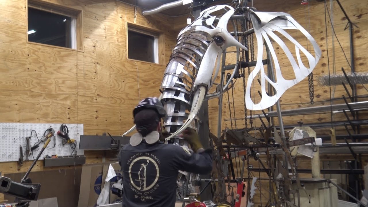 Mechanical Elephant Art Sculpture Scrapfest 2019