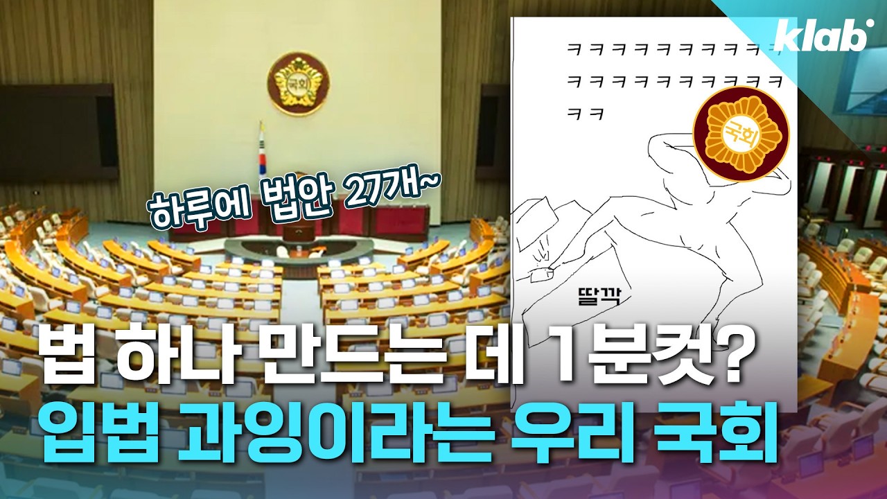 무차별 발의로 입법 공장이 되어버린 K-국회ㅣ크랩