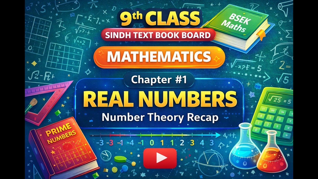 9th Class CH#1 Sindh board Integers, Natural, Whole, Even, Odd, Prime, and Composite Numbers
