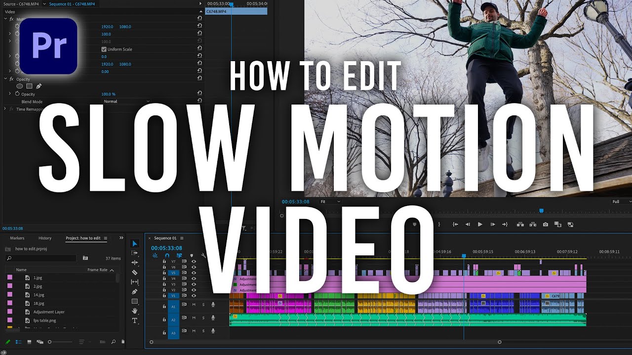 How to Edit Slow Motion Video (Adobe Premiere Pro)
