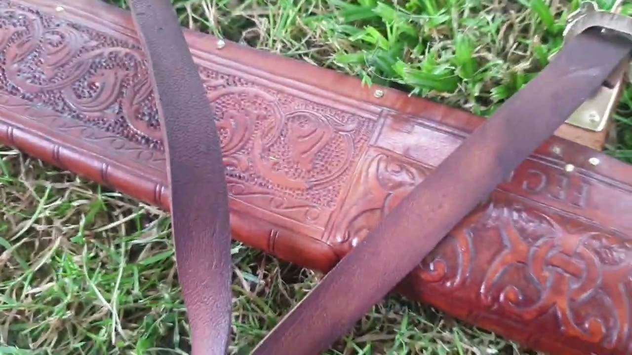11th century long seax and sheath.