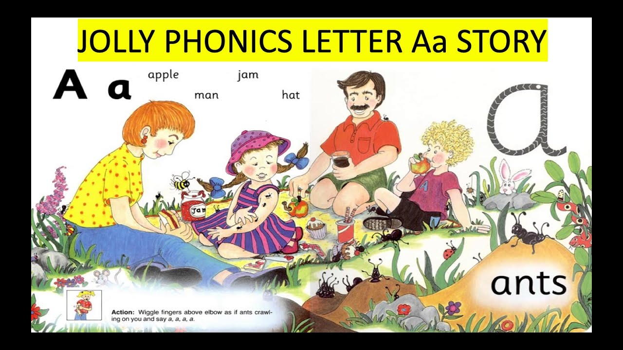 Jolly Phonics Letter Aa Story with Sound and Some Vocabulary