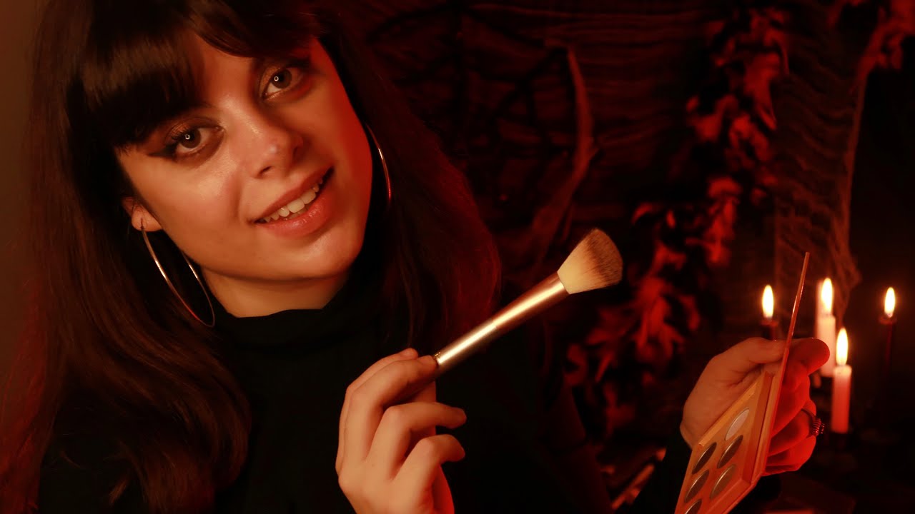 MAKE-UP ARTIST TI TRUCCA PER HALLOWEEN super realistico 💄👻 🎶| cinematic roleplay asmr ita