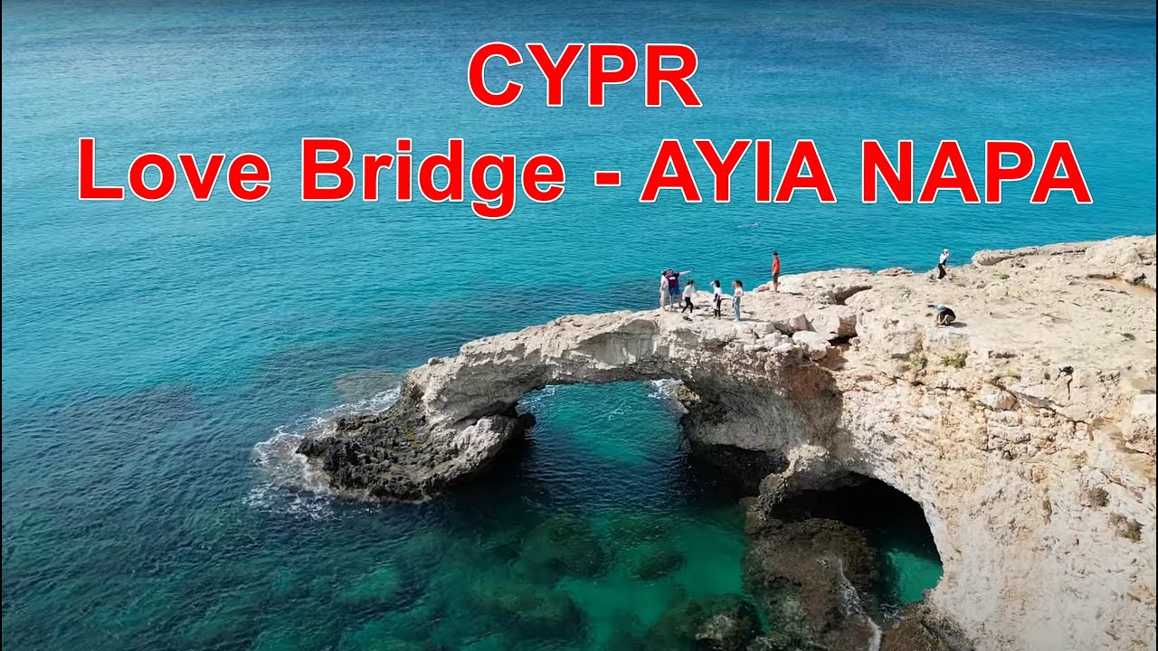 CYPR - Love Bridge - Most miłości - AYIA NAPA  - 4K Drone