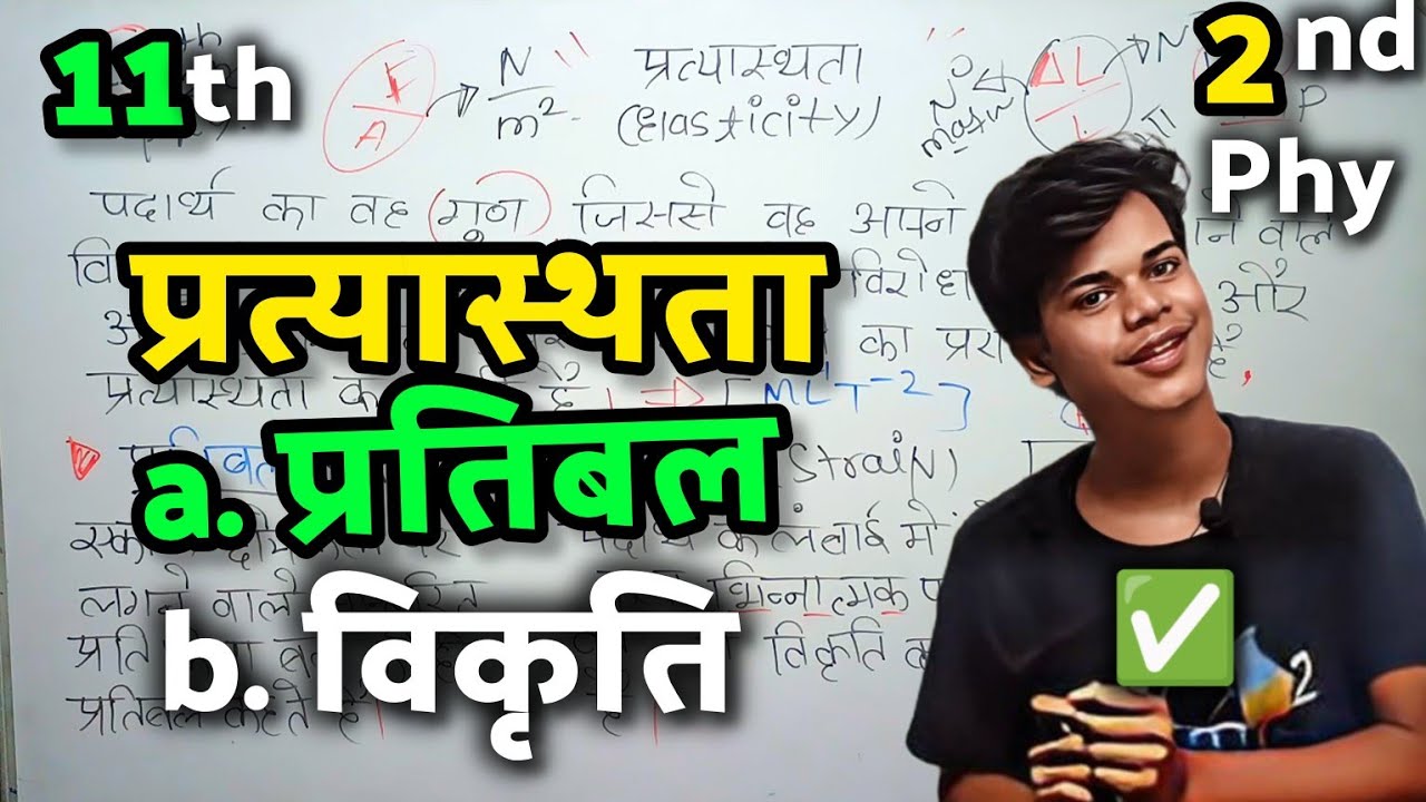 प्रत्यास्थता किसे कहते है? प्रतिबल और विकृति | Pratyasthata Kise Kahte Hai | Pratibal Aur Vikriti