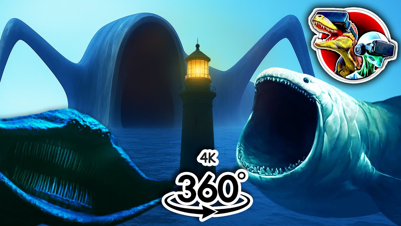 360 Sea Eater, Bloop Vs El Gran Maja from Light House | 360 video 4K
