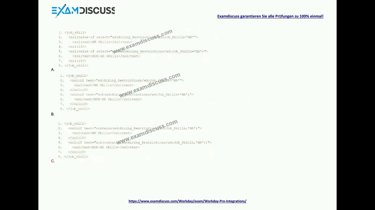 [Jul, 2025] Examdiscuss Workday-Pro-Integrations PDF Dumps and Exam Questions (Q18-Q33)