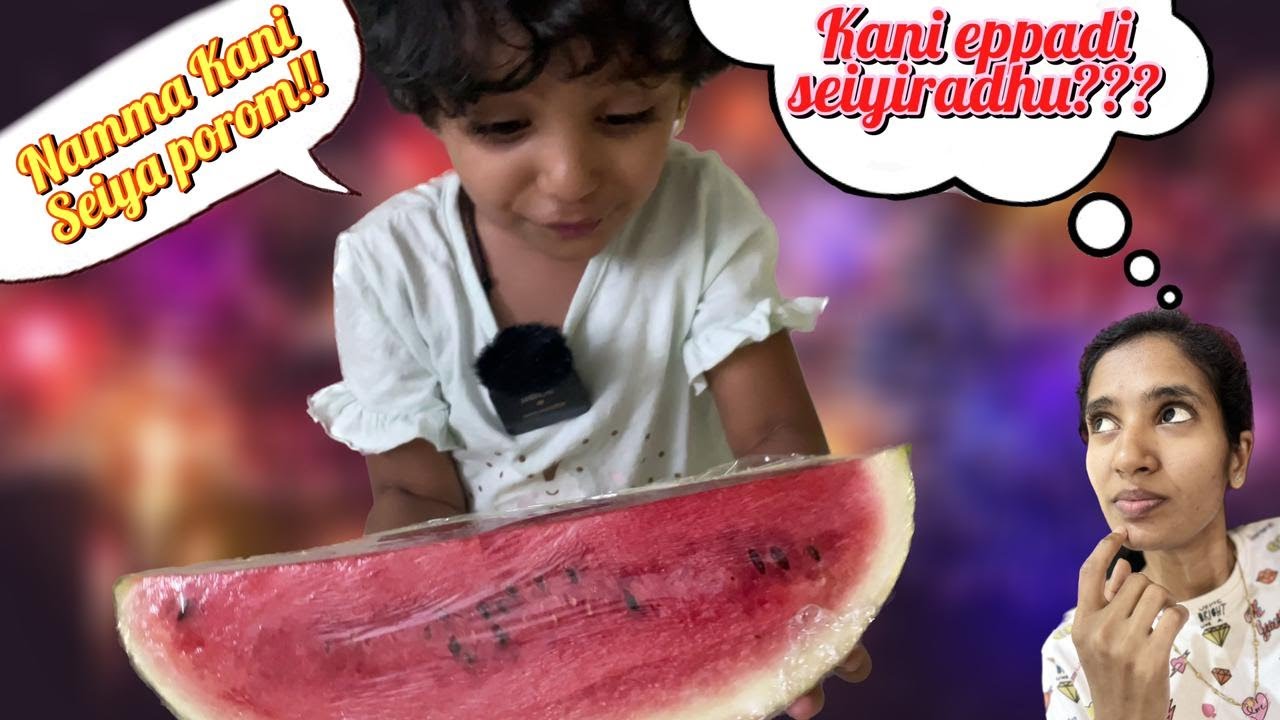 😈Riya Kani Eppadi Seiya Poraa...??🍉🤔 #anjuzlifestyle #vlog #funny #tamil #youtube