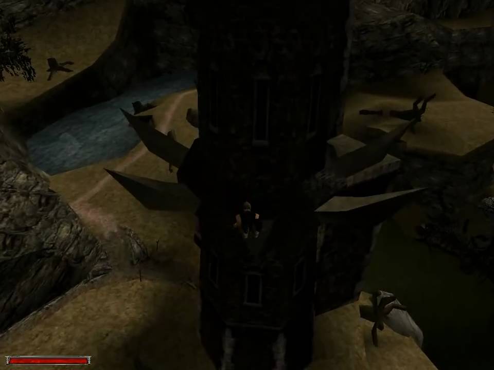Gothic &mdash; Way to Xardas with acrobatics (chapter 1)