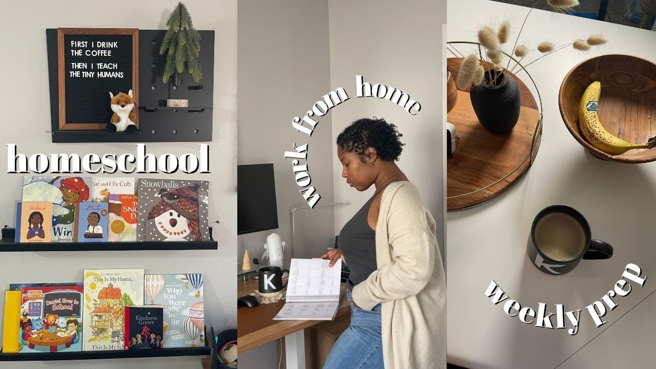 VLOG| HOW I WORK FROM HOME AND HOMESCHOOL + PREPARING LESSONS FOR THE WEEK
