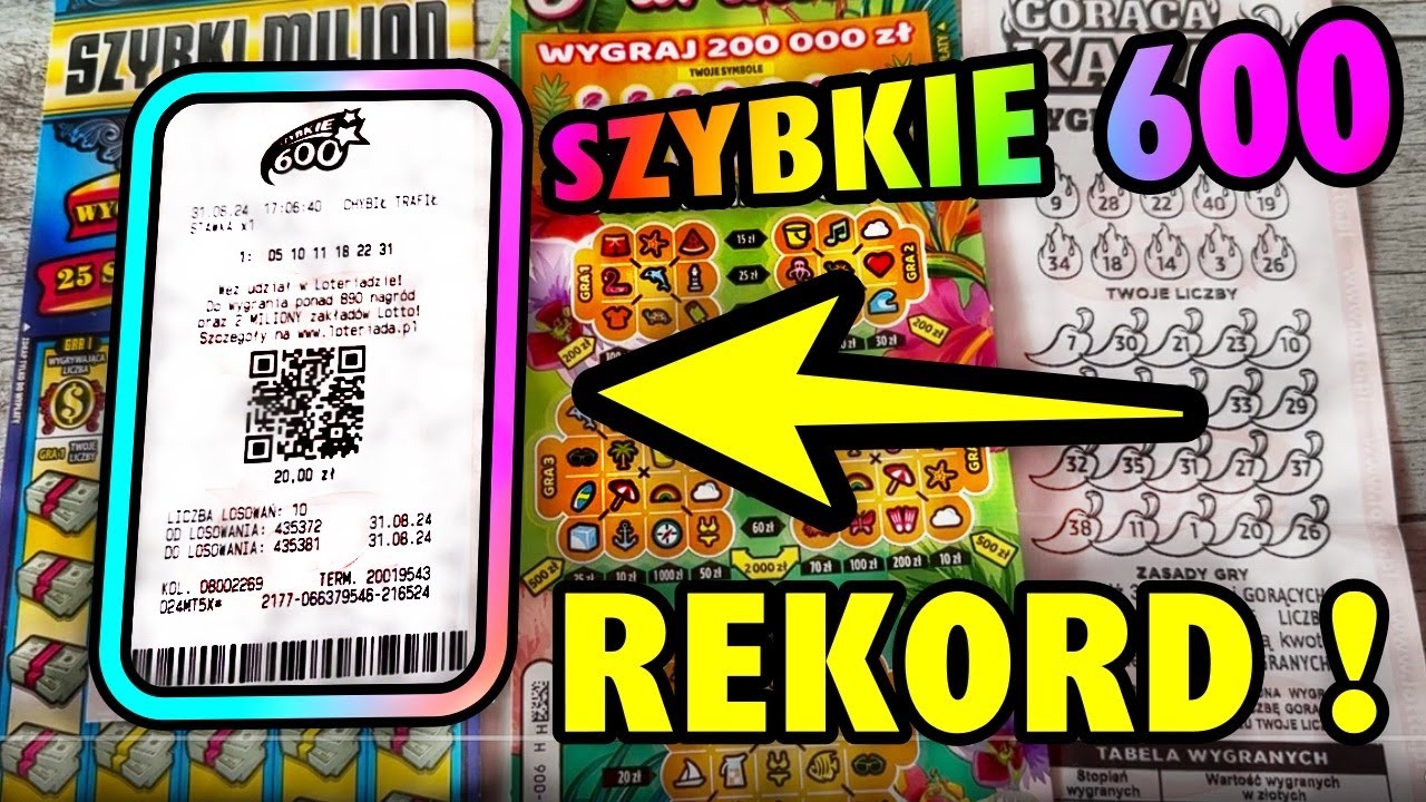 Zdrapki Lotto👉TO JEST MÓJ REKORD W SZYBKIE 600🤩