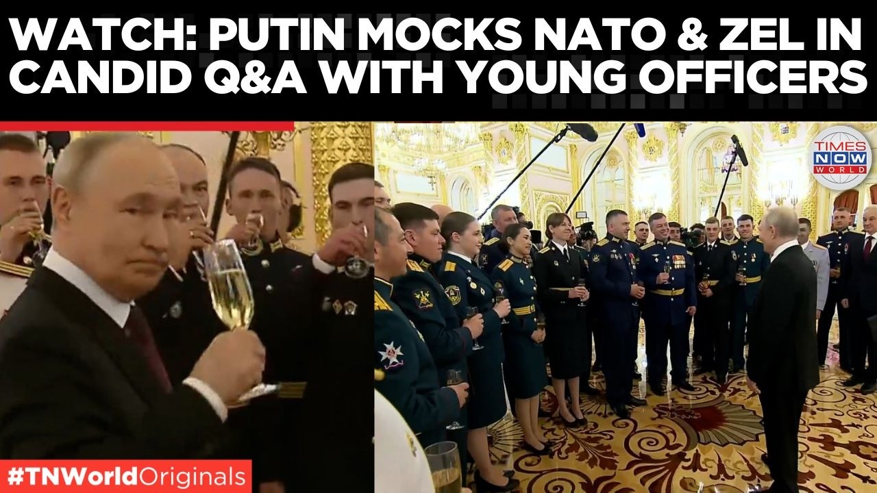 'We Are Squeezing Them!' Putin Caught on Hot Mic Mocks NATO Over Champagne
