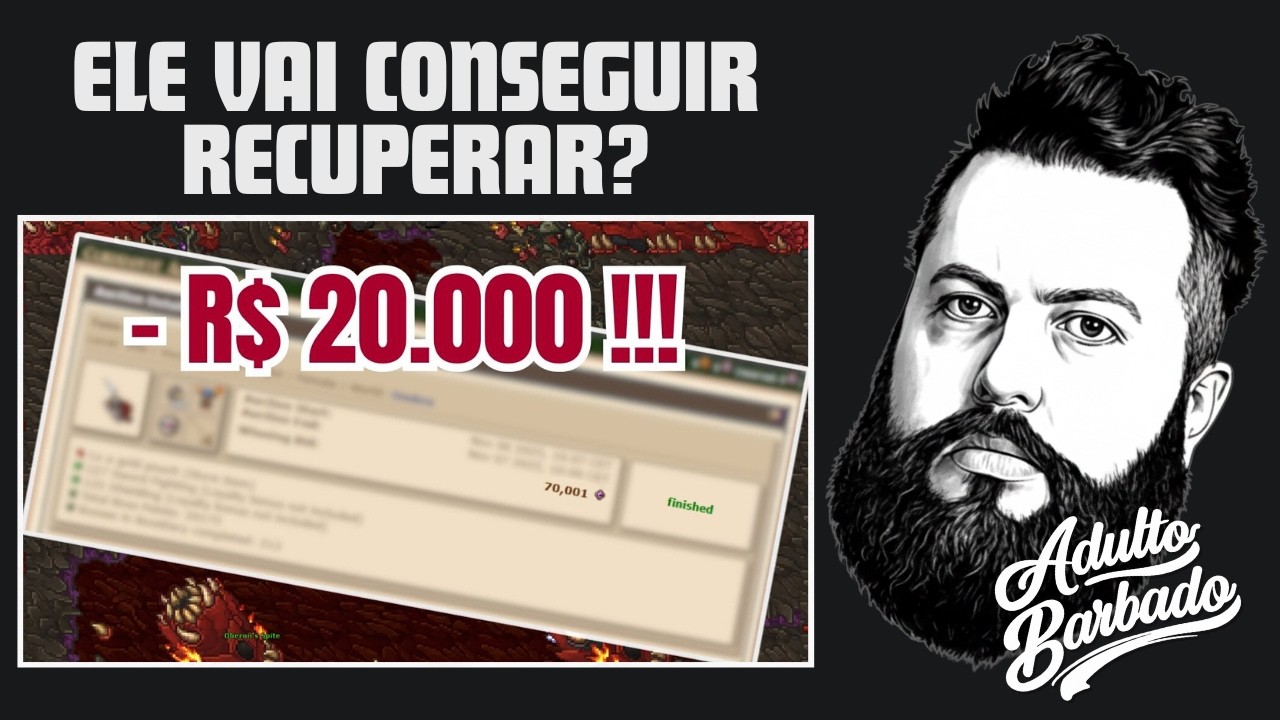 GASTOU R$20.000 com o TIBIA e NÃO SABE JOGAR!