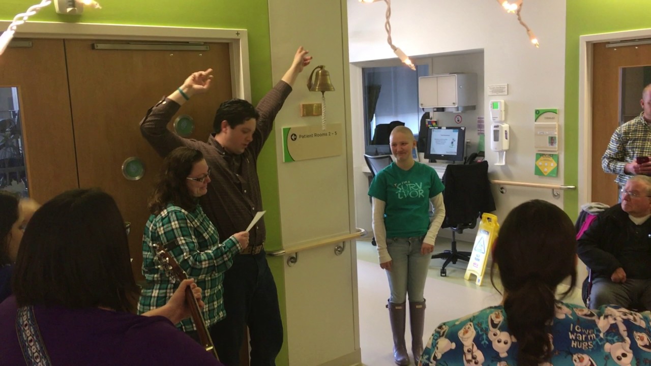 Molly McBride Rings the Chemo Bell