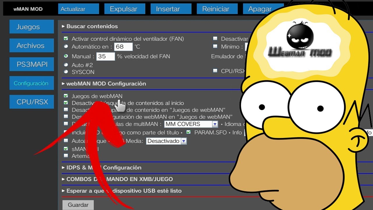 YO SÉ QUE TÚ QUIERES VER LOS JUEGOS ASI DE WEBMAN en tu PS3... AHORA EN EL XMB!!