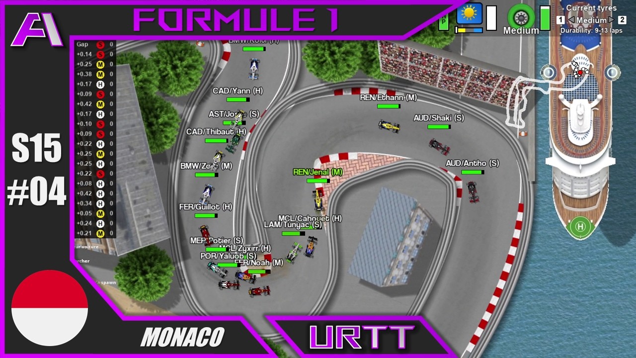 URTT - F1 - S15 C04 || DUEL D'ÉCURIES À MONACO !!