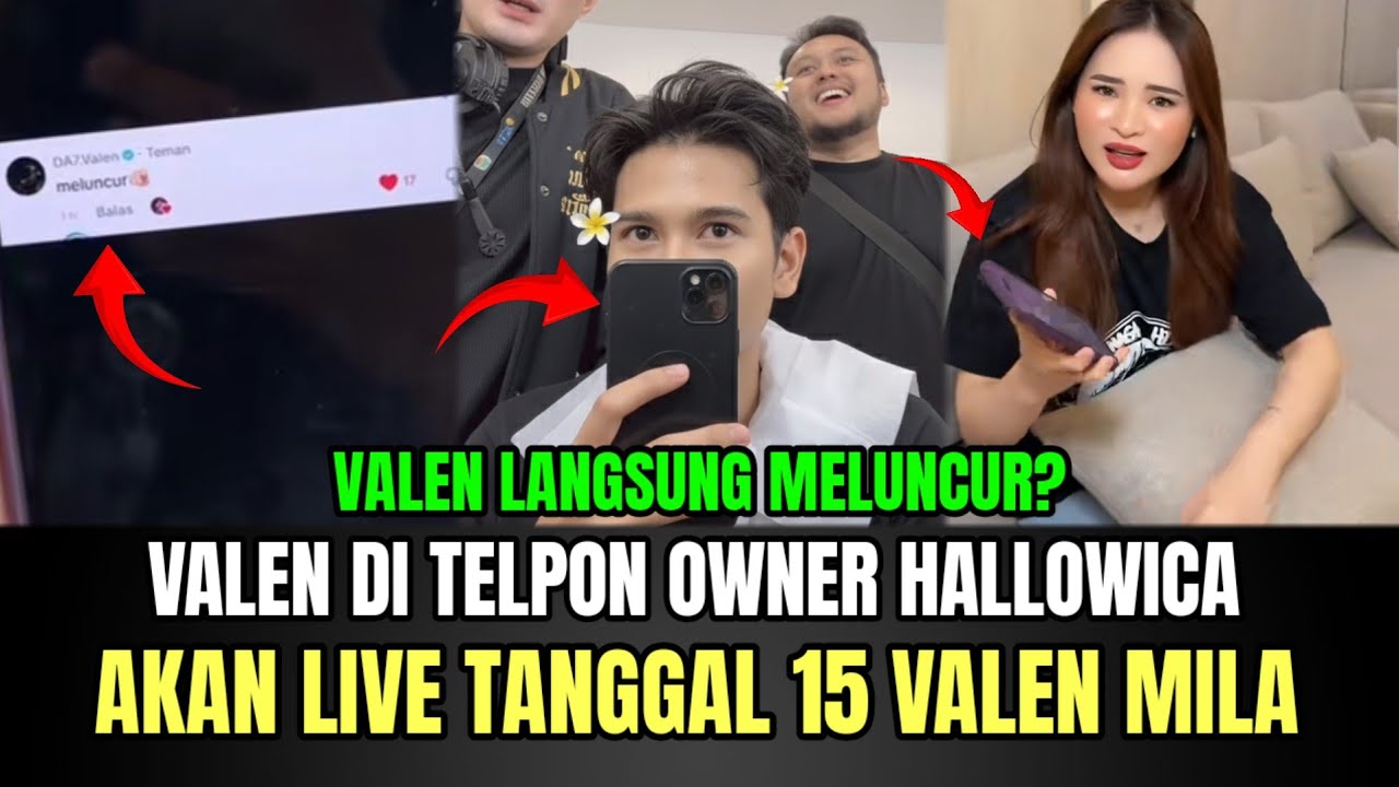 Valen di Telpon Owner Hallowica, Umumkan Valen Mila Live Tanggal 15?