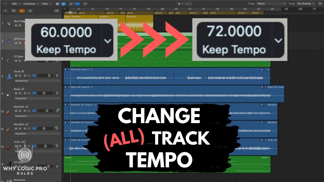 Change Track Tempos With Project Tempo